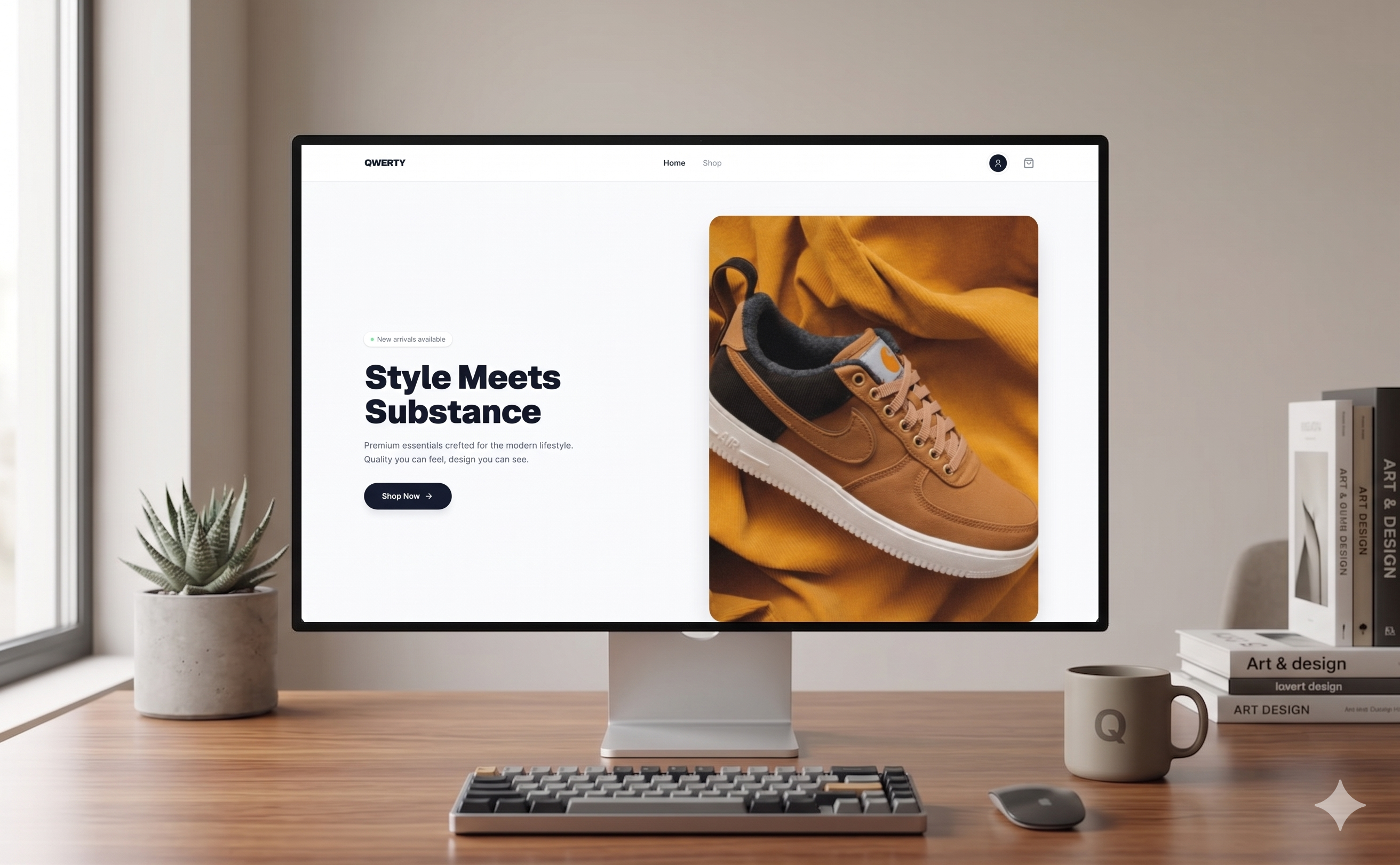 fig. i — storefront, in monochrome · next.js design system